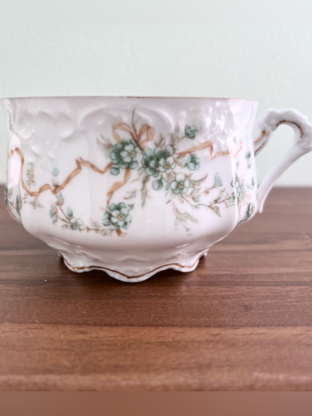 Antique Porcelain Tea Cup & Saucer Eglantine by Hermann Ohme Germany - Picture 4 of 8